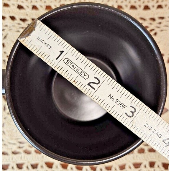 Set of 4 Stone + Lain Stoneware Ceramic Coffee Tea Cup Solid Dark Brown - Picture 6 of 6